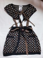 Mabli- Castell Skirt 圖騰針織吊帶裙