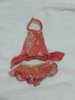 削肩綁帶二件式泳裝 Swim Suit Marguerite print crepe