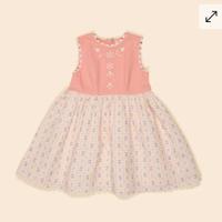 Lola Dress - Rosepanel Cream/Peony
