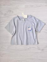 Rumi Hand Embroidered Tee - Lilac-Grey