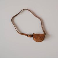 Suede Coin Bag - brown