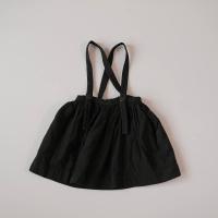 蓬蓬吊帶裙 - Dye Black 