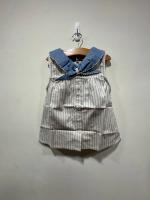 Blouse Trudiane-blue large stripes