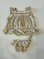 Set top & Panty (farandole flowers print)