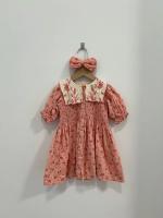 Pink Denim Tunic & Bow