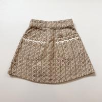 Lina Skirt - Grid Floral Jacquard