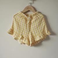  荷葉短褲 Honeycomb Gingham