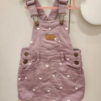 Jamie Kay Petite Heart Melody Overall Dress 愛心牛仔吊帶裙
