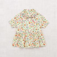 Pima Cotton Scout Peplum Top - String/Hazy Lilac Brimfield