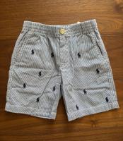 小馬刺繡條紋短褲
