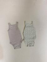 女童無袖連身包屁衣兩件組