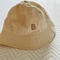 經典款字母刺繡純棉遮陽漁夫帽