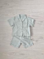 格紋短袖居家服套裝
