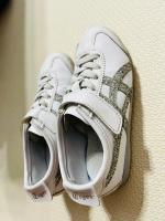 白色亮片休閒運動鞋