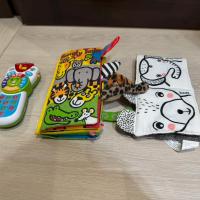 嬰幼兒觸覺布書與聲光玩具組合