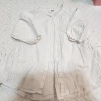 純白長袖襯衫洋裝