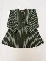 Gaia Dress - Forest Stripe