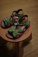 GIULIA FLOWER SANDALS 綠色小花涼鞋
