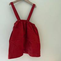  ARALIA CHILDREN'S COTTON TWILL SKIRT - RUST