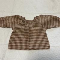 Aosta格紋上衣咖