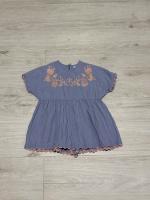 Alma Playsuit - Blue-Lilac