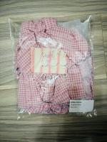 純棉 格紋刺繡蛋糕裙 Gingham Bloomer Skirt