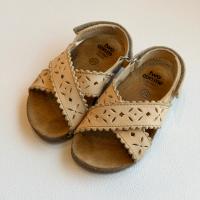 Ida Cut Out Sandals in Latte