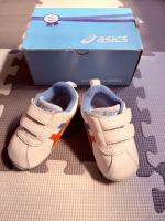 ASICS 藍橘配色布鞋