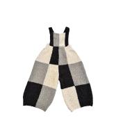 Corneli Dungarees - Natural色塊吊帶褲