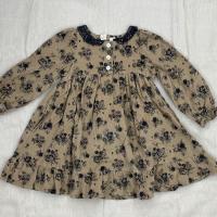 Elvie Dress(Rose Cord Floral)