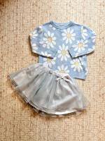 Daisy Knit Jumper (Blue)