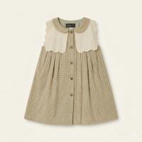Maison Marelle X Little Poetry Exclusive- Dress Elysée - CHECK GREEN & CARAMEL
