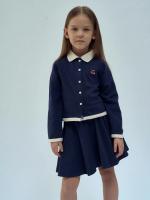 Konges Sløjd Navy Cherry Knit Cardigan and Skirt Set/櫻桃針織套裝
