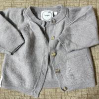 Saga 100%美麗諾羊毛開襟外套Merino Cardigan-Shell