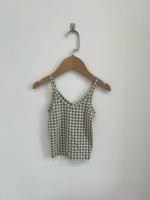 Daily Underwear Set Gingham Print, Azul 