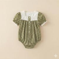 Luna Romper Pembroke Floral 露娜方領蕾絲連身包屁衣