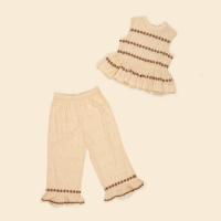 Wini Trouser Set - Milk Broderie Anglaise