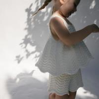 LA MER CROCHET FLOUNCE TOP+SHORTS