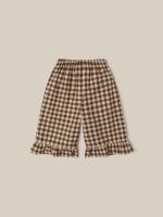 Olive Gingham Fisherman Pants