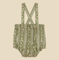 渡假風印花吊帶花苞褲 Loiba straps bloomer