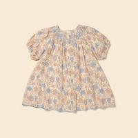 Carina Smock Dress - Bellflower Carnation