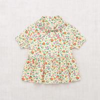 Pima Cotton Scout Peplum Top - String/Hazy Lilac Brimfield