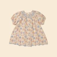 Carina Smock Dress - Bellflower Carnation