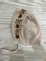 粉色刺繡帽子