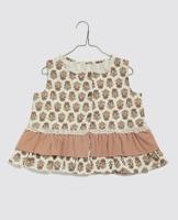 Bonnie blouse Jaipur Floral in Tea Rose