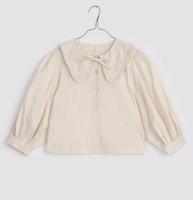 荷葉邊澎袖襯衫