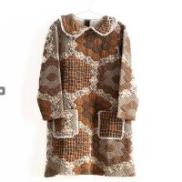 PATCHWORK DRESS WITH COLLAR