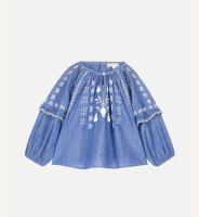 Louise Misha, Blouse Irisa Blue Chambray