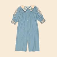 Bette jumpsuit-Blue pebble