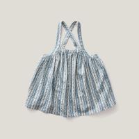 Eloise Pinafore, Lattice Print, Azul